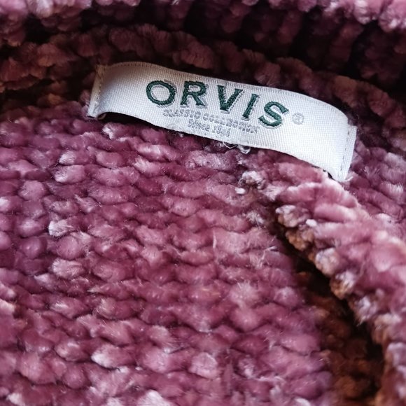 NWOT Orvis Women's Misty Rose Chenille Long Sleeve V-neck Tunic Sweater Size L - Picture 11 of 15